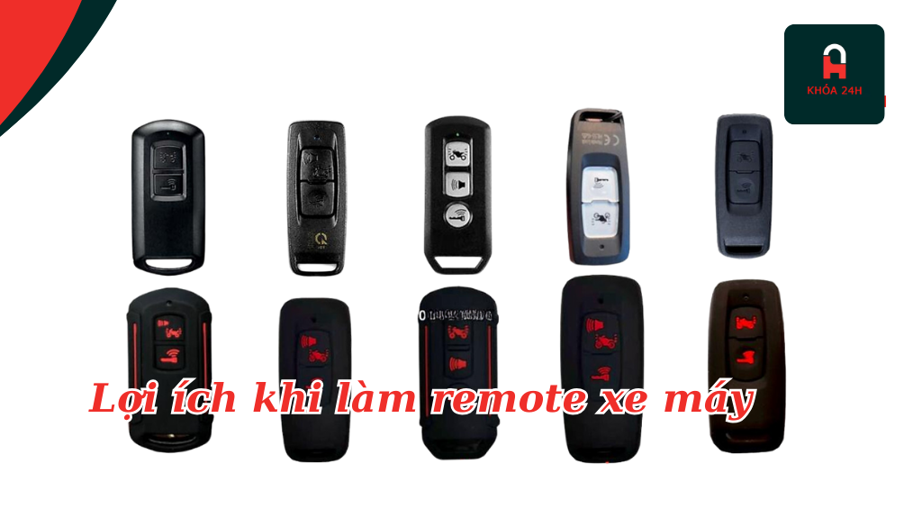 Làm chìa khóa remote xe máy