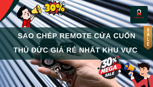 sao chép remote cửa cuốn