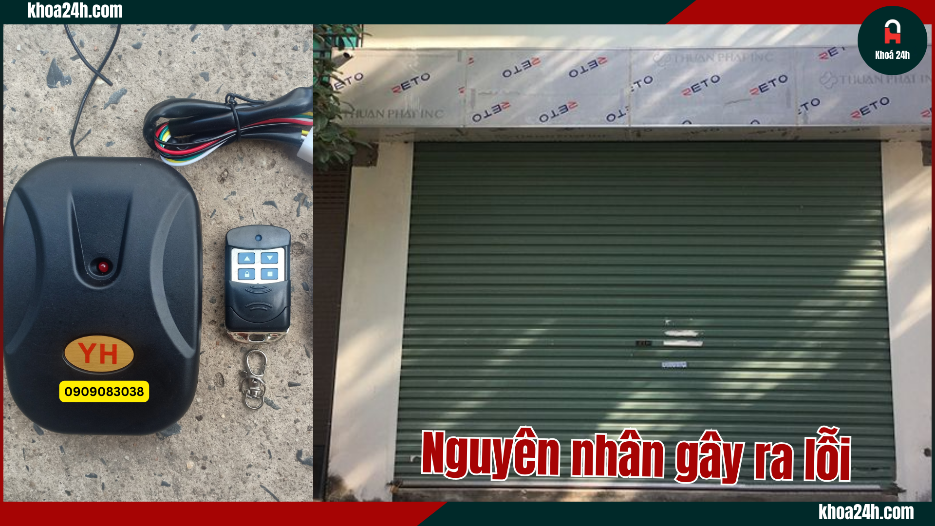 Nguyên nhân làm cửa cuốn bị lỗi