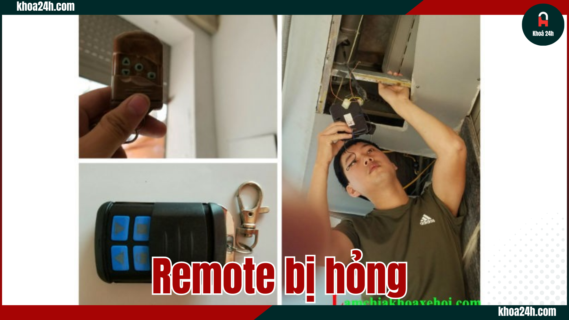 sửa bộ điều khiển cửa cuốn remote bị hỏng