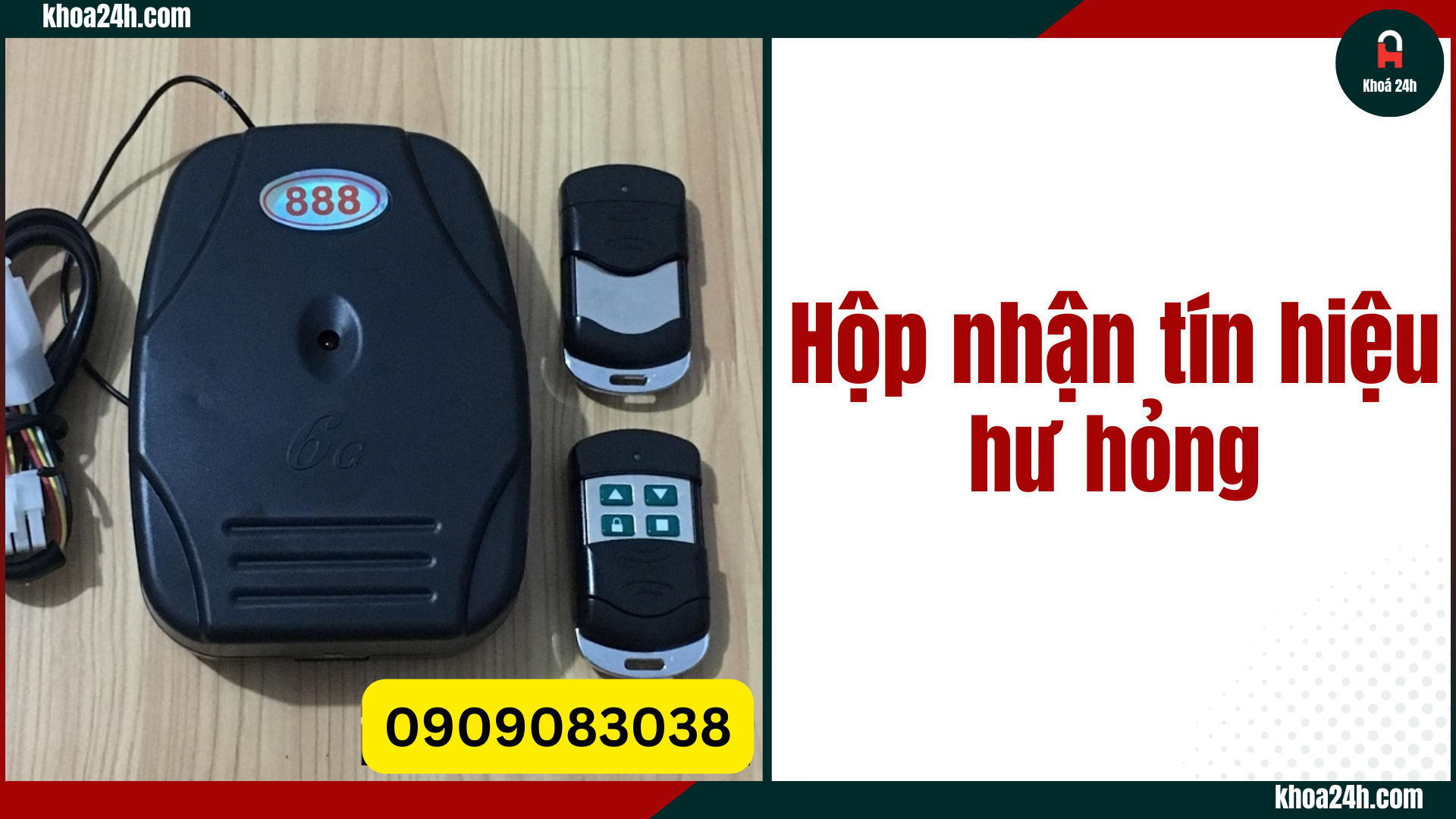 sửa bộ điều khiển cửa cuốn hộp tín hiệu hỏng