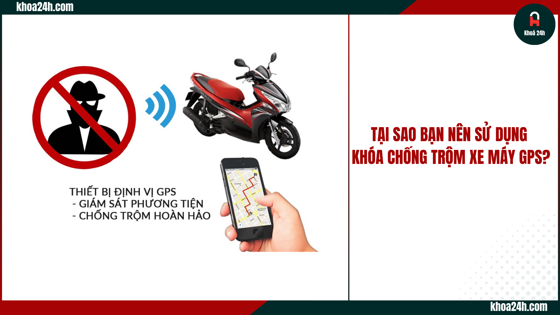 khóa chống trộm xe máy GPS
