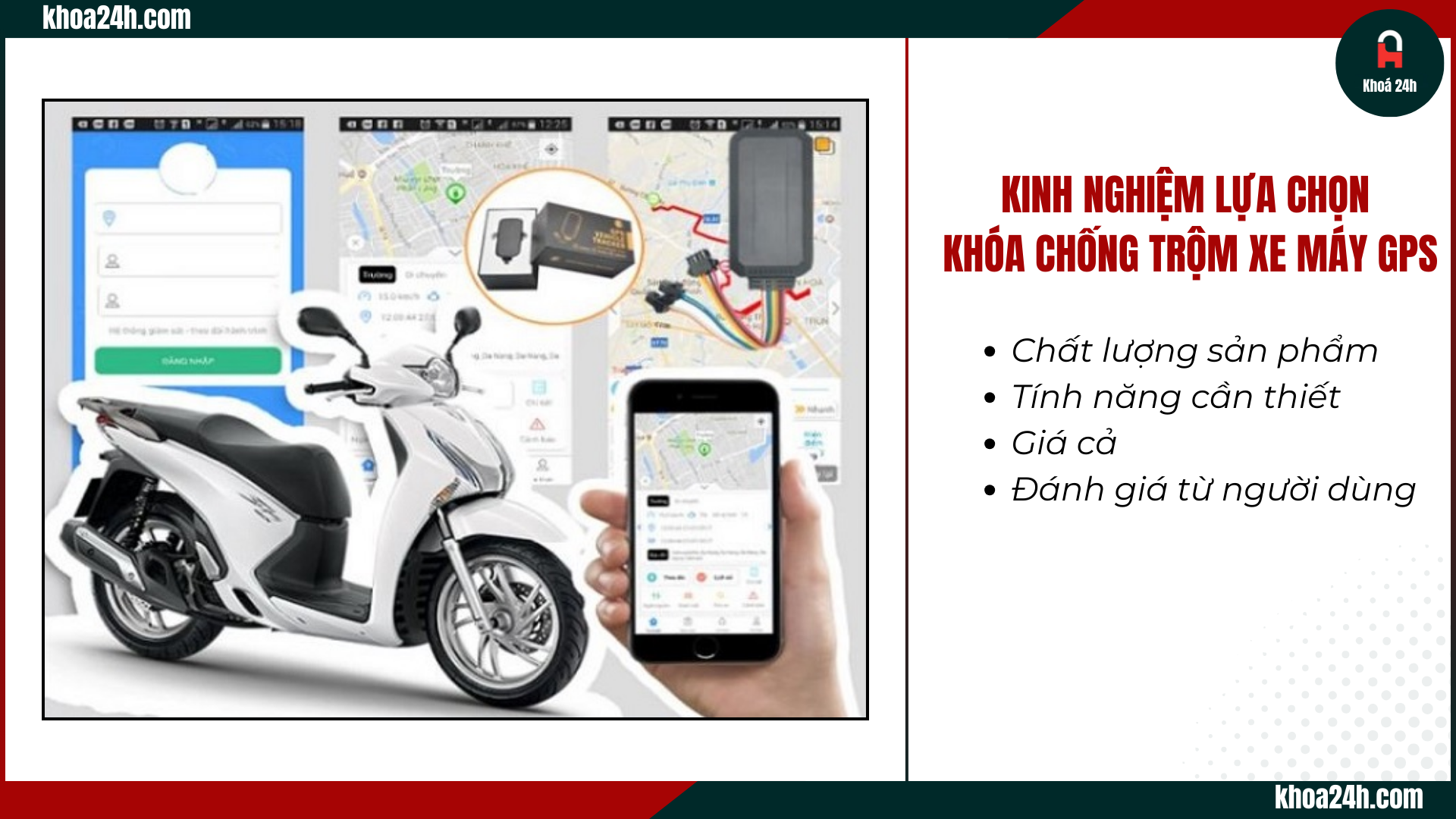 khóa chống trộm xe máy GPS