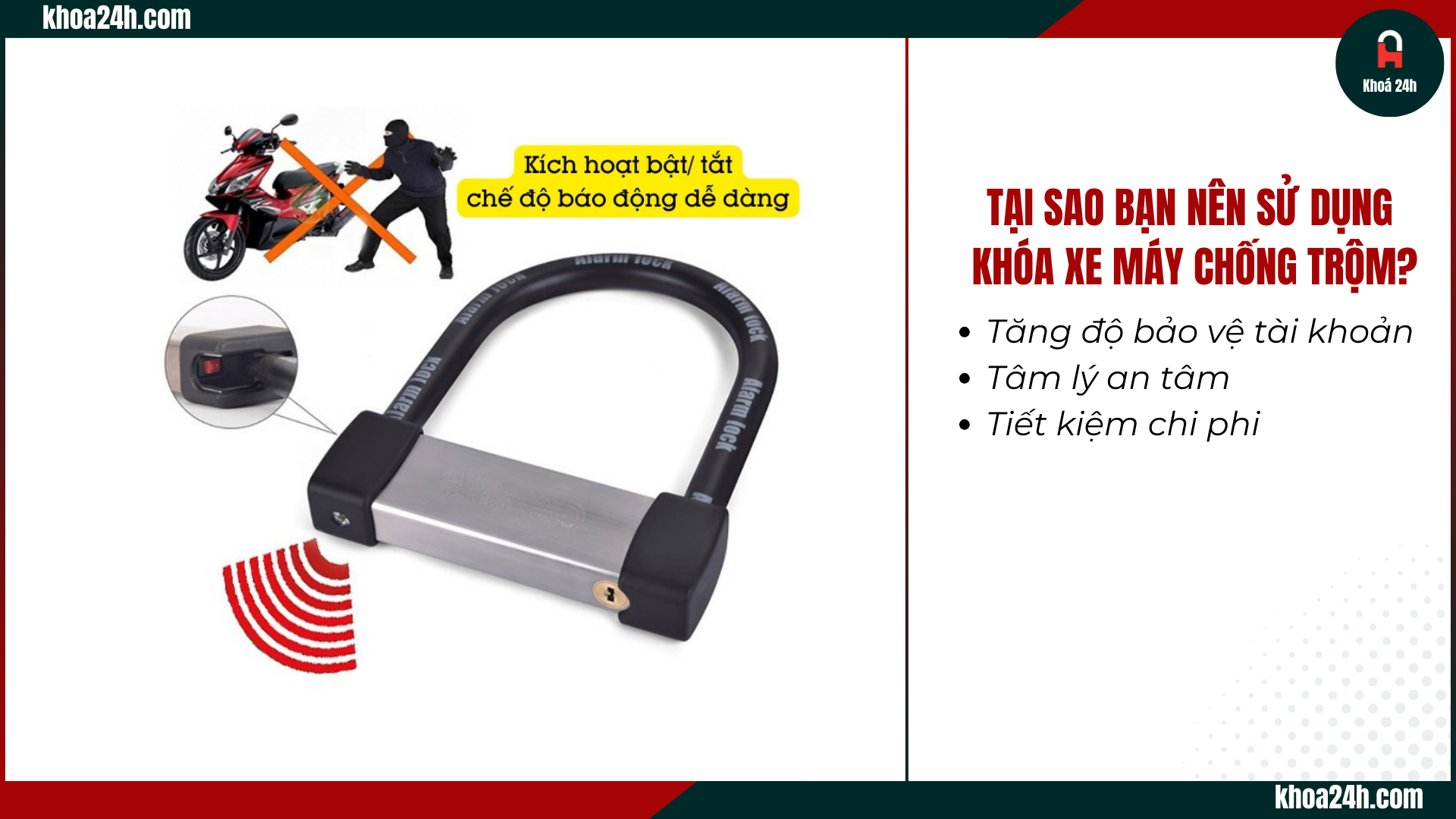 khóa xe máy chống trộm