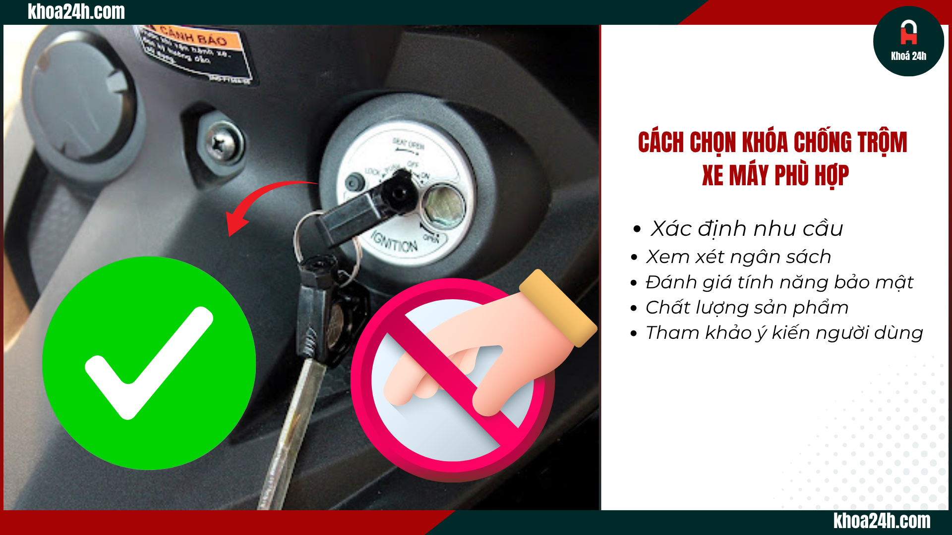 Khóa Chống Trộm Xe Máy Loại Nào Tốt?