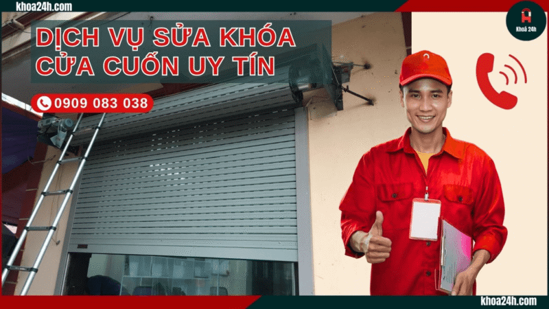 khóa cửa cuốn