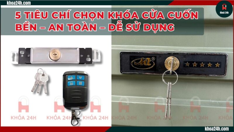 Chọn khóa cửa cuốn 